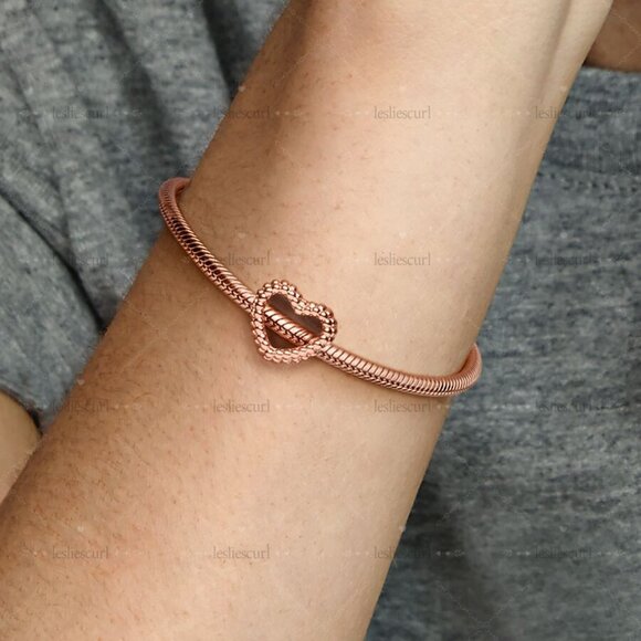 Pandora Beaded Open Heart Charm|Pendant - Picture 2 of 2